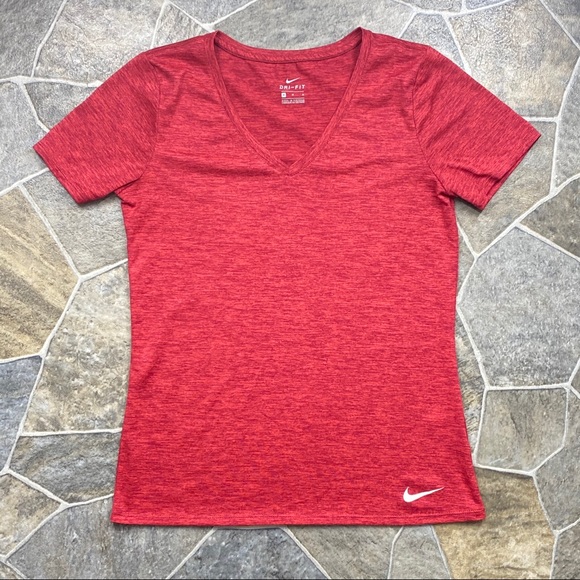 Nike Dri-Fit V-Neck Shirt Sleeve Shirt - Picture 4 of 9